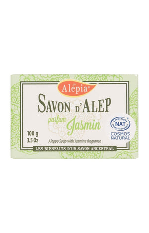 Savon d'Alep naturel - Jasmin - Visage & corps - 100 g