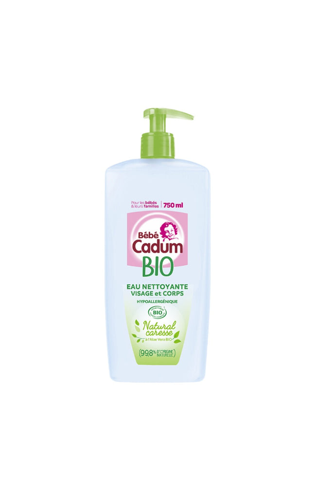 Eau nettoyante bio - Aloe vera - Visage & corps - Bébé - 750 ml