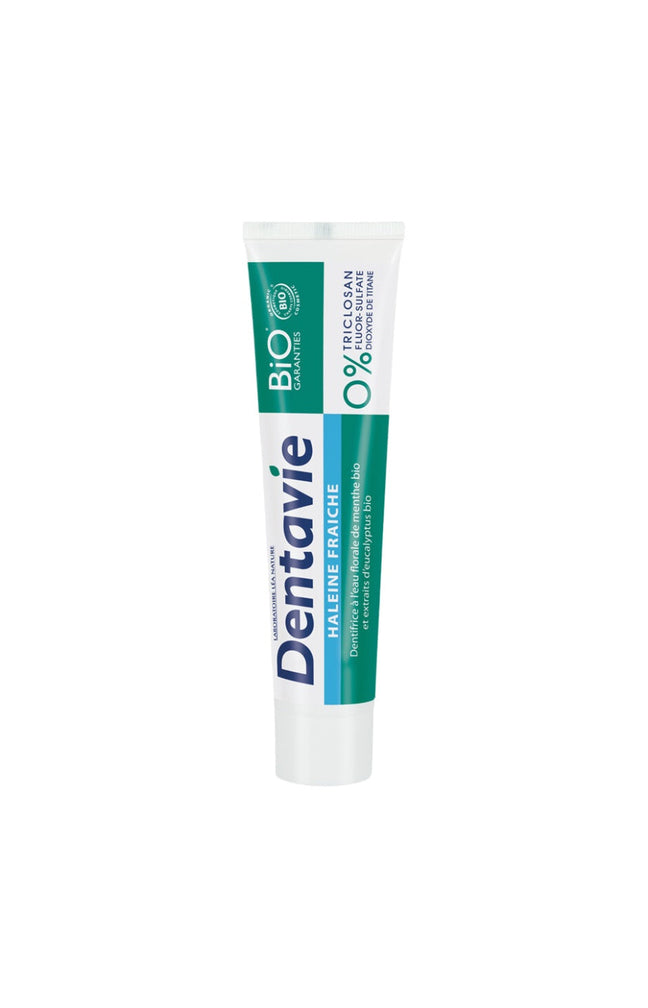 Dentifrices haleine fraîche bio - Eau florale de menthe & extraits d'eucalyptus - 2 x 75 ml