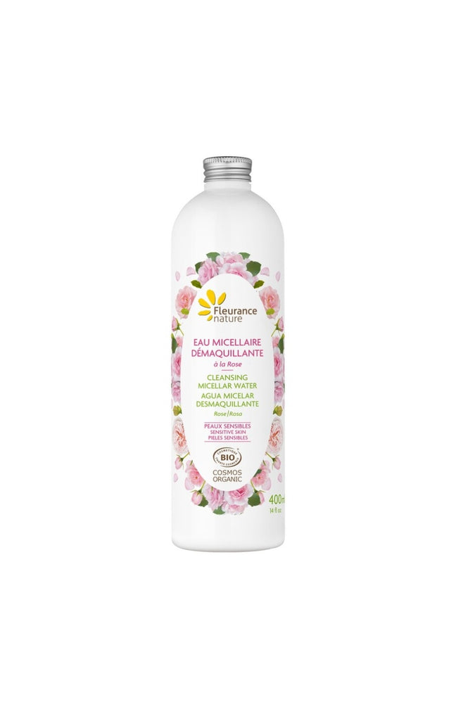 Eau micellaire démaquillante bio - Rose - Peaux sensibles - 400 ml