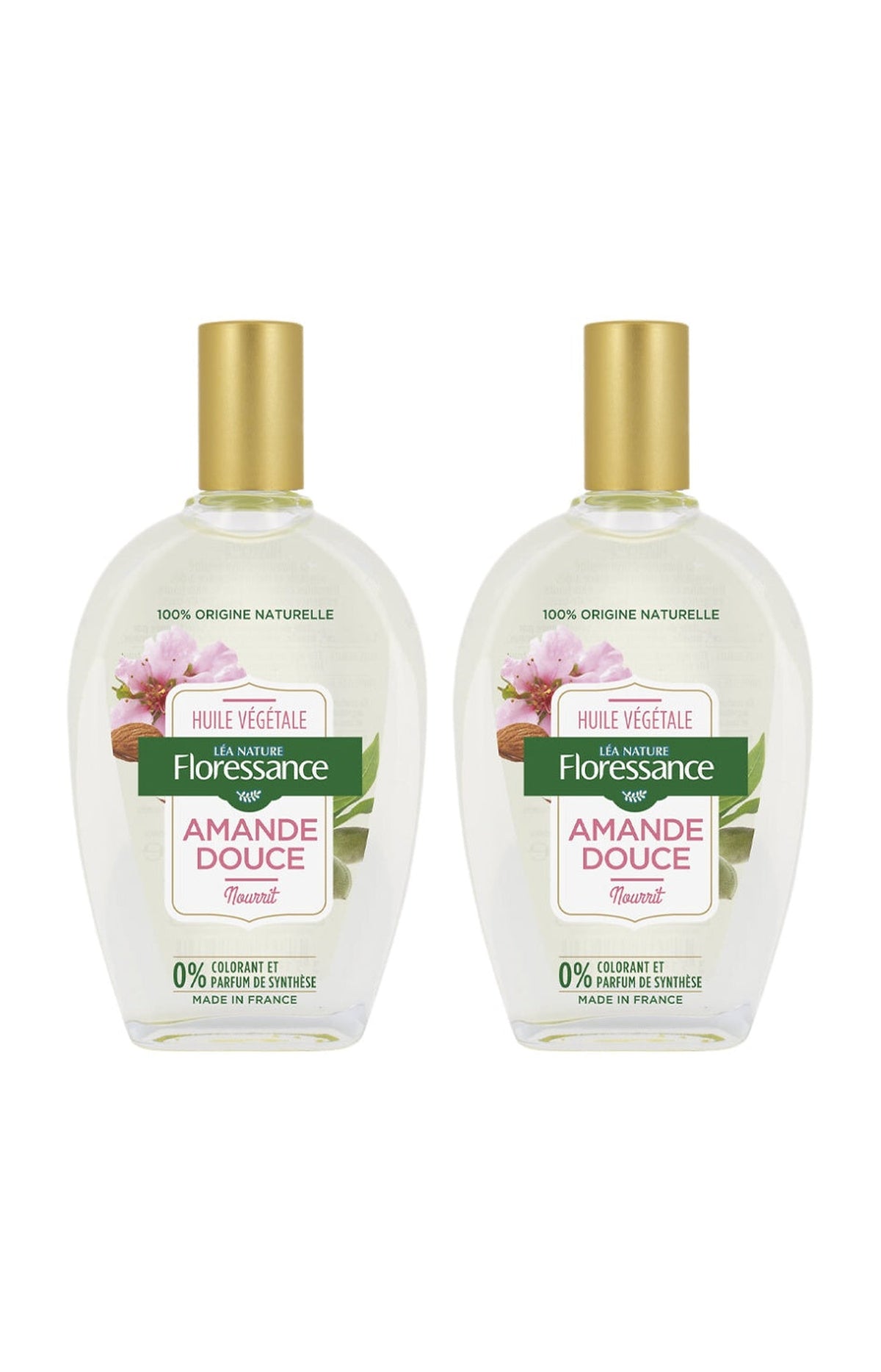 Huiles végétales d'amande douce - Visage & corps - 2 x 50 ml