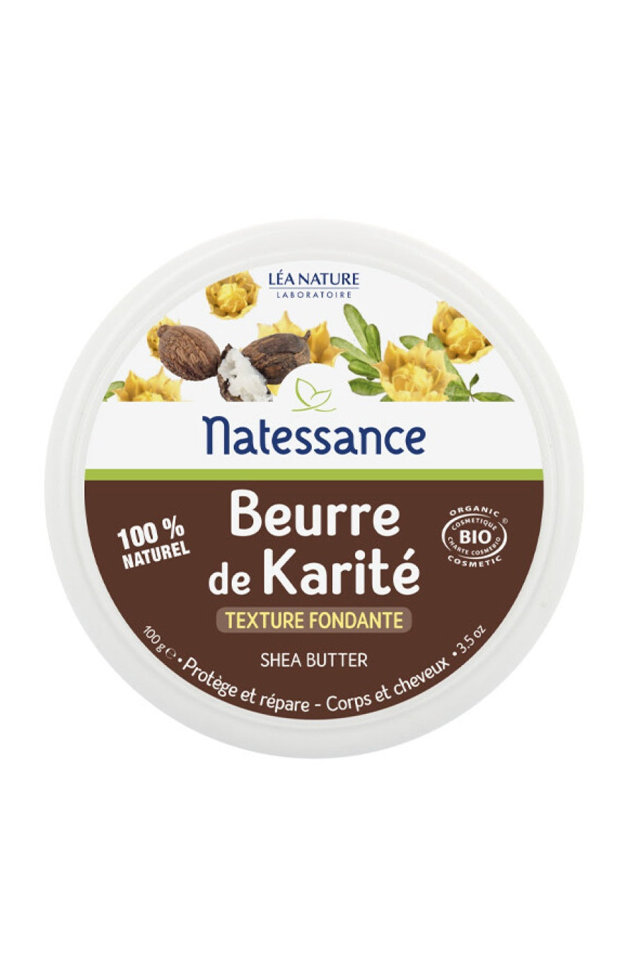 Beurre de karité bio - Visage, corps & cheveux - 100 g