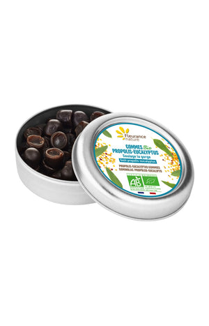Gommes propolis-eucalyptus bio - Soulage la gorge - 35 g