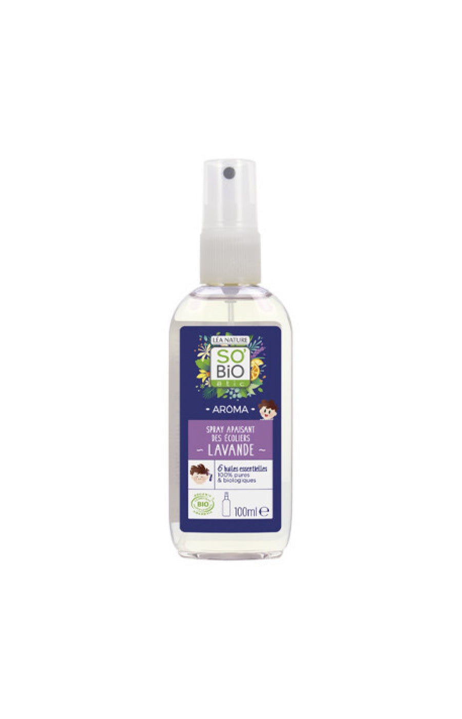 Spray apaisant bio - Lavande - 6 huiles essentielles - Enfant - 100 ml