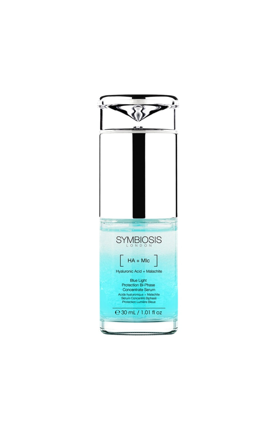 Sérum concentré anti-lumière bleue - Acide hyaluronique & malachite - Visage - 30 ml