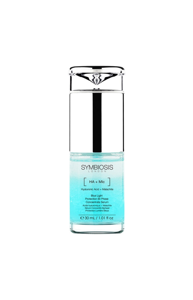 Sérum concentré anti-lumière bleue - Acide hyaluronique & malachite - Visage - 30 ml