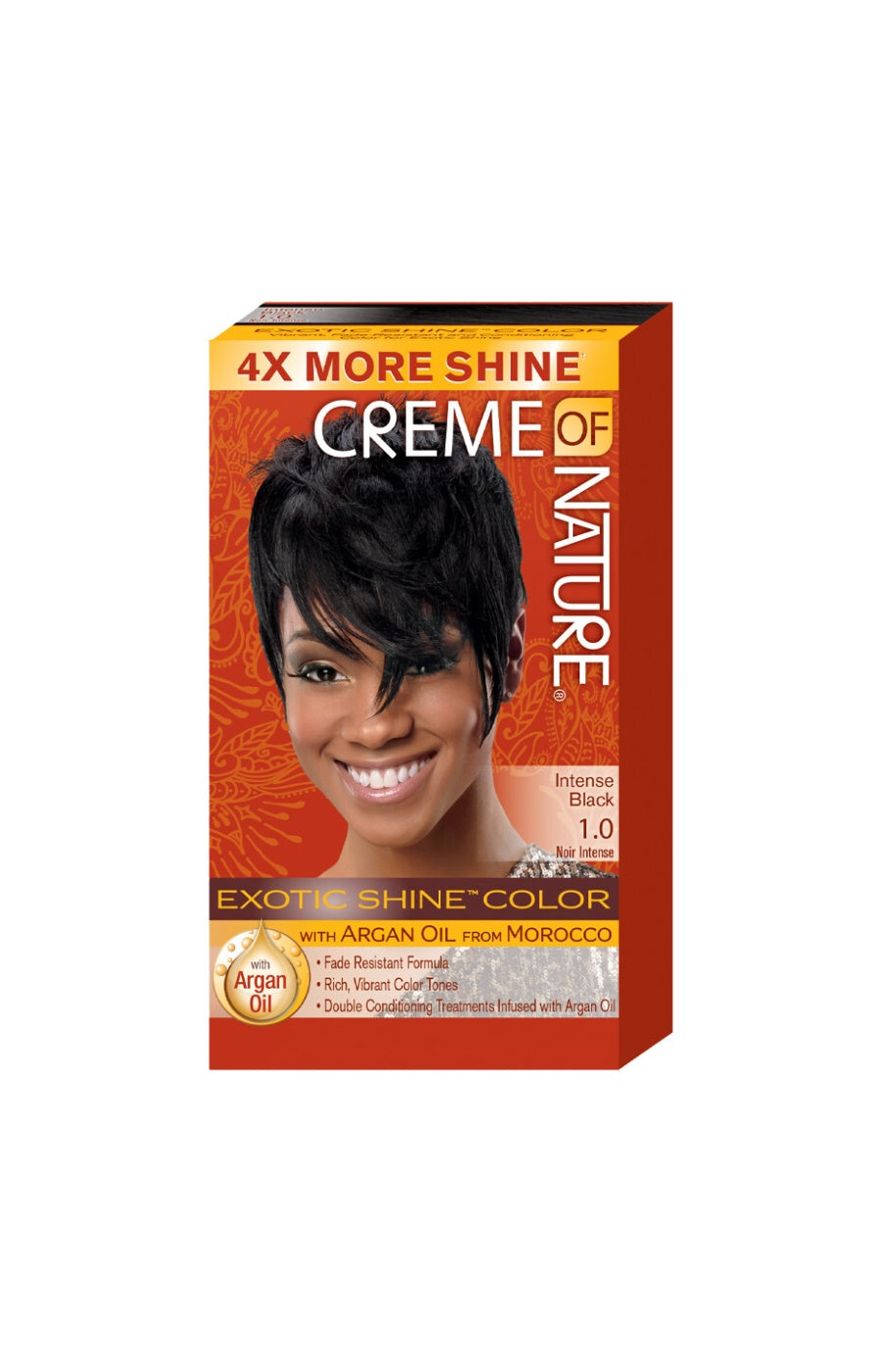 Lot de colorations permanentes - Huile d'argan - 2 x 1.0 Intense Black