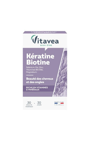 Cure beauté des cheveux & ongles - Kératine & biotine - 3 mois