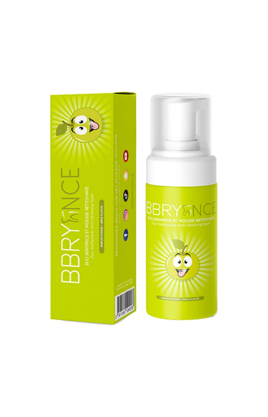 Dentifrice mousse blancheur - Pomme - 50 ml