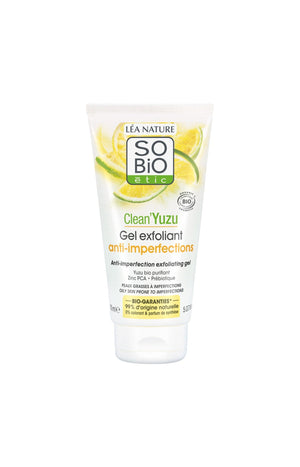 Gels exfoliants anti-imperfections bio - Clean'Yuzu - Peaux grasses à imperfections - 2 x 150 ml