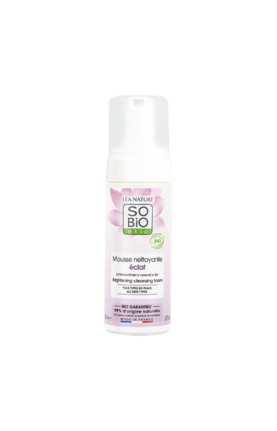 Mousses nettoyantes clarifiante bio - Fleur de lotus - 2 x 150 ml