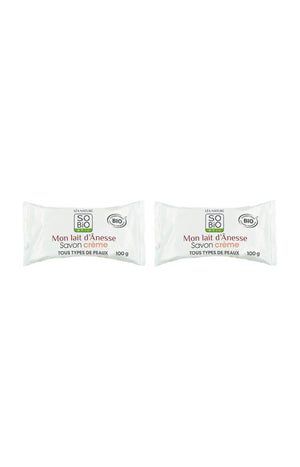 Savons crèmes bio - Lait d'ânesse - Visage - 2 x 100 g