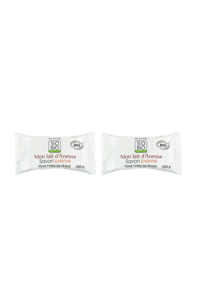 Savons crèmes bio - Lait d'ânesse - Visage - 2 x 100 g