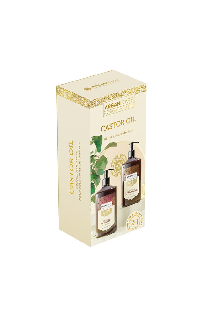 Coffret shampoing & après-shampoing - Huile de ricin - 2 x 400 ml