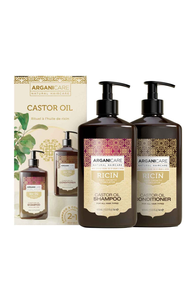 Coffret shampoing & après-shampoing - Huile de ricin - 2 x 400 ml