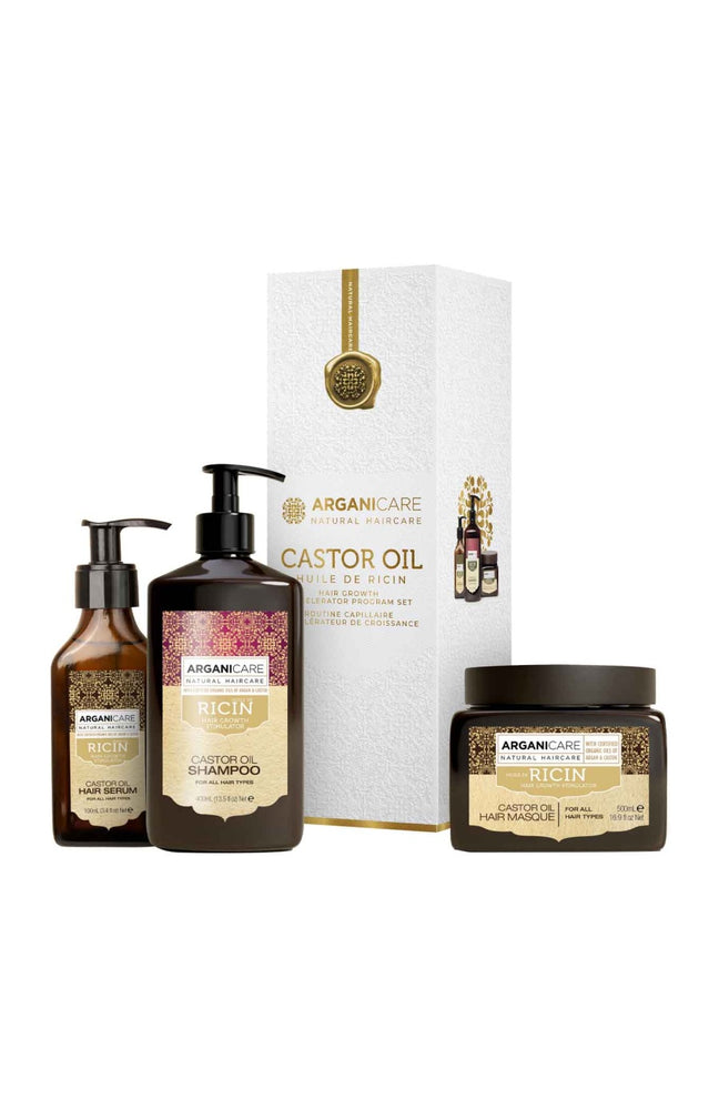 Coffret accélérateur de croissance - Huile de Ricin - Cheveux - 3 produits