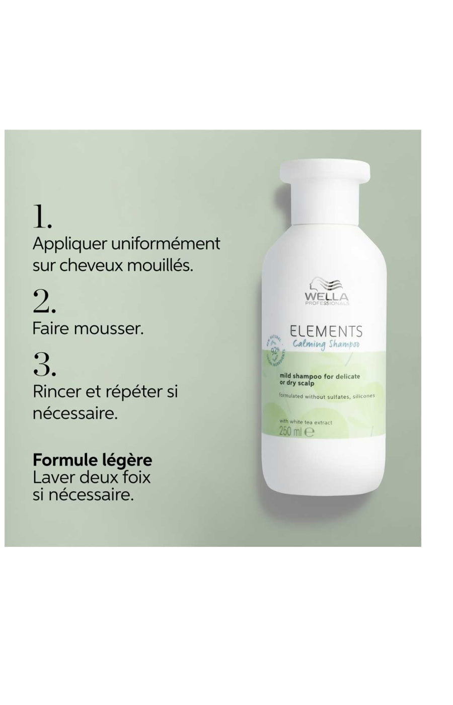 Shampoing apaisant - Elements - Cheveux secs ou délicats