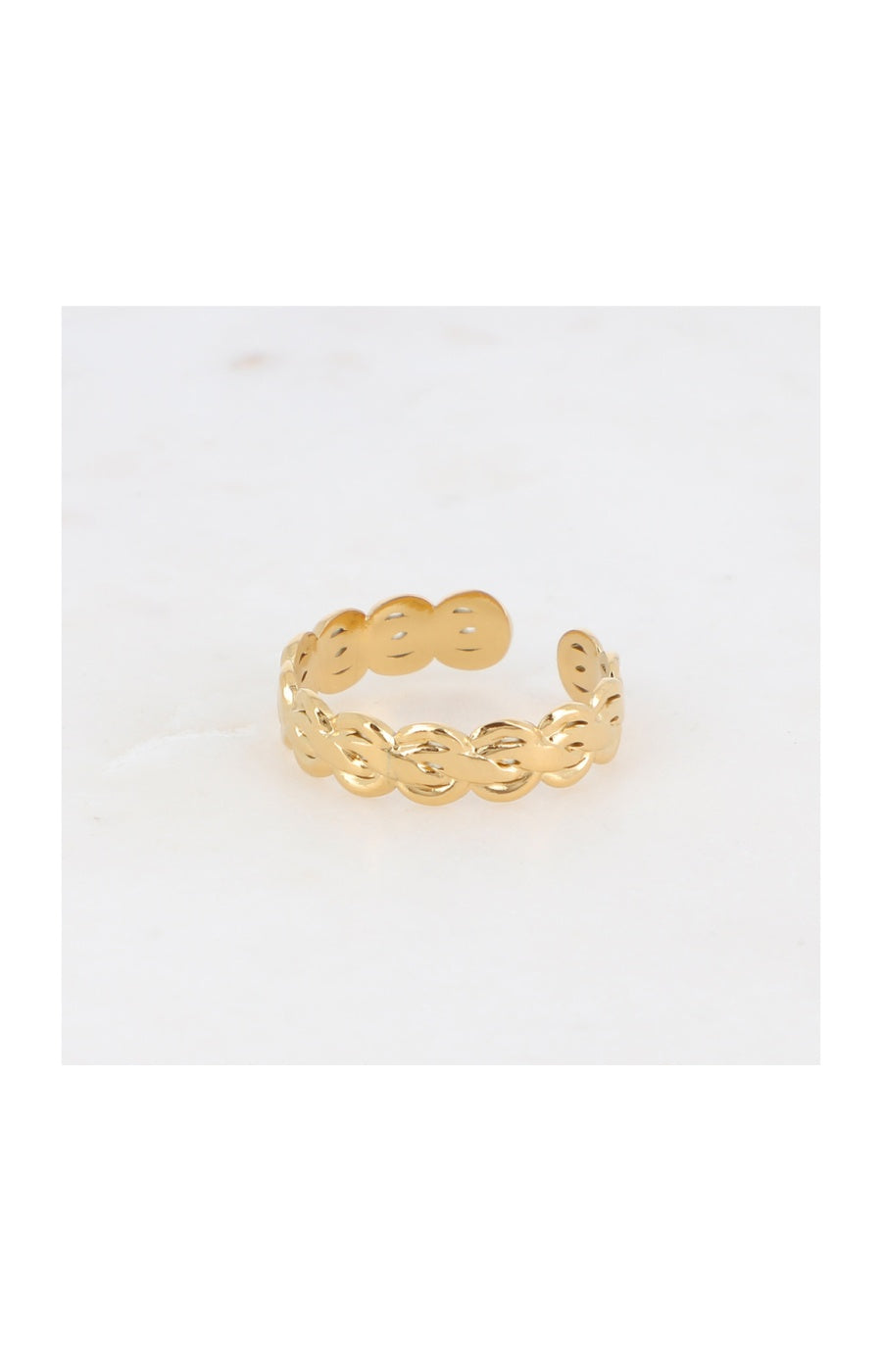 Bague Sasha - Acier inoxydable doré