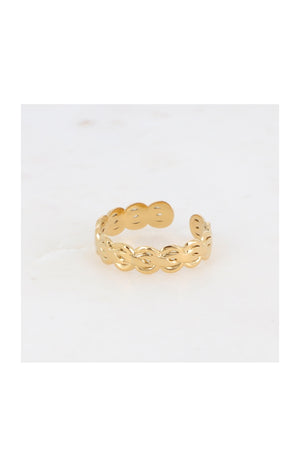 Bague Sasha - Acier inoxydable doré