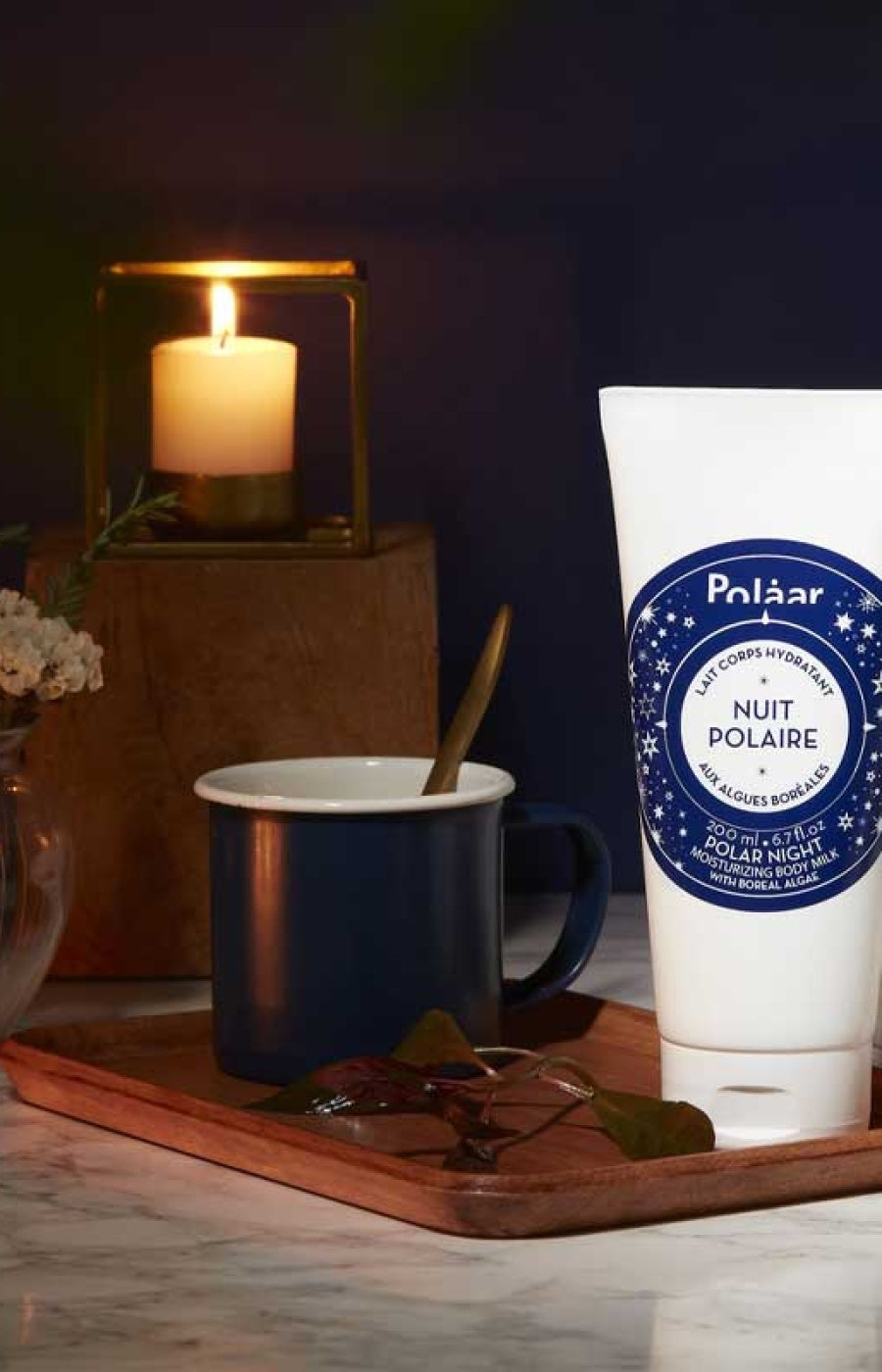 Lait corporel hydratant de nuit - Nuit Polaire - Huile de ricin - 200 ml
