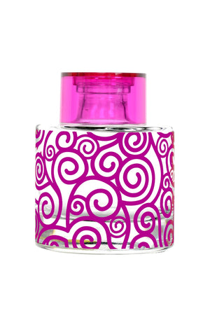 Contenant pour bouquet parfumé - Sérigraphie arabesque - Rose - 200 ml