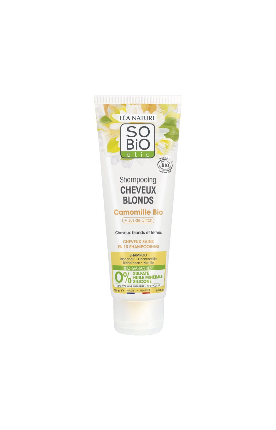 Shampoings réparateurs bio - Camomille & jus de citron - Cheveux blonds - 2 x 250 ml
