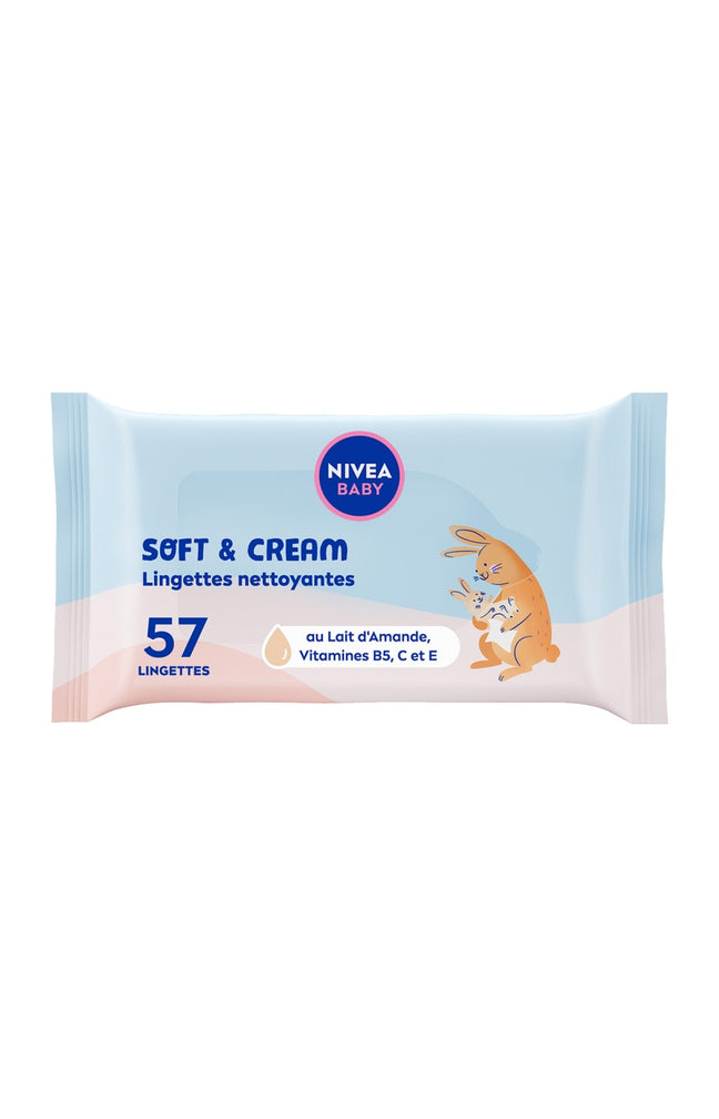 Lingettes nettoyantes - Soft & Cream - Bébé - 3 x 57 unités