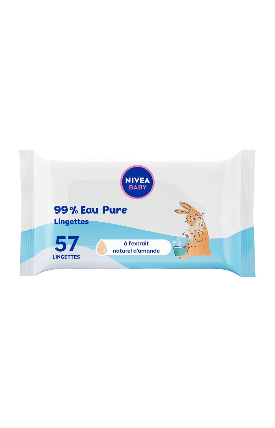 Lingettes nettoyantes - Pure Water - Bébé -  3x 57 unités