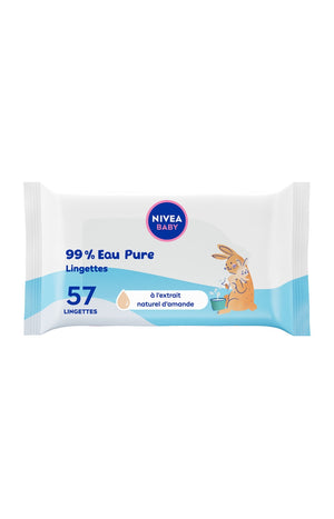 Lingettes nettoyantes - Pure Water - Bébé -  3x 57 unités