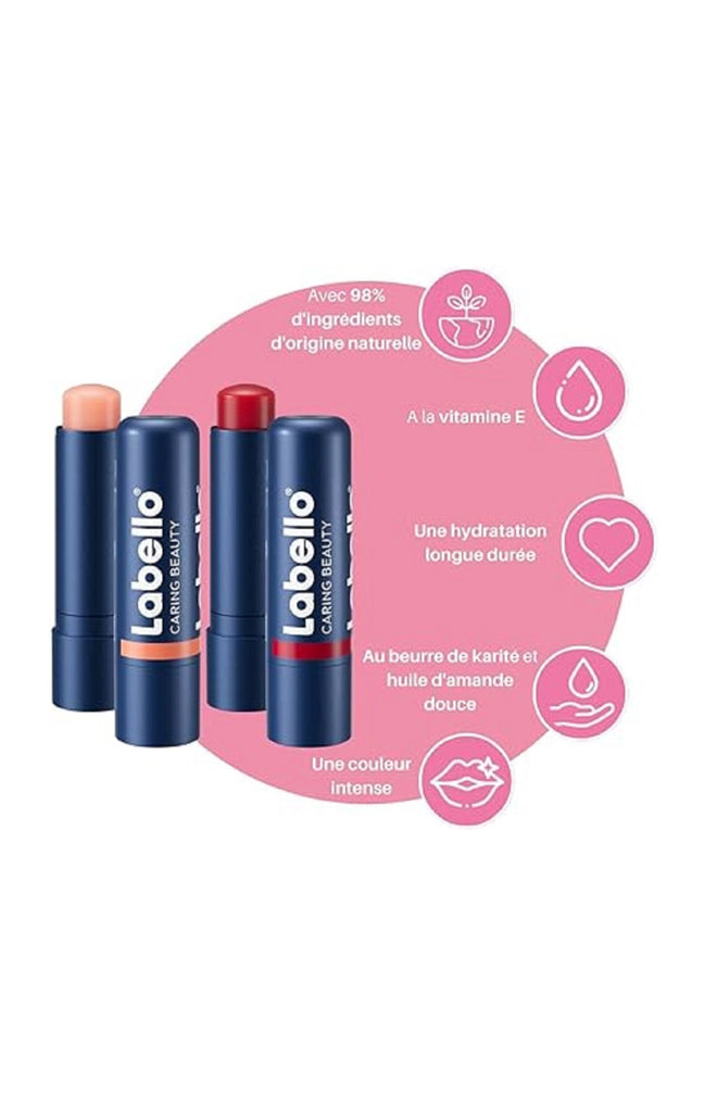 2 baumes à lèvres nude - Caring Beauty - 4,8 g