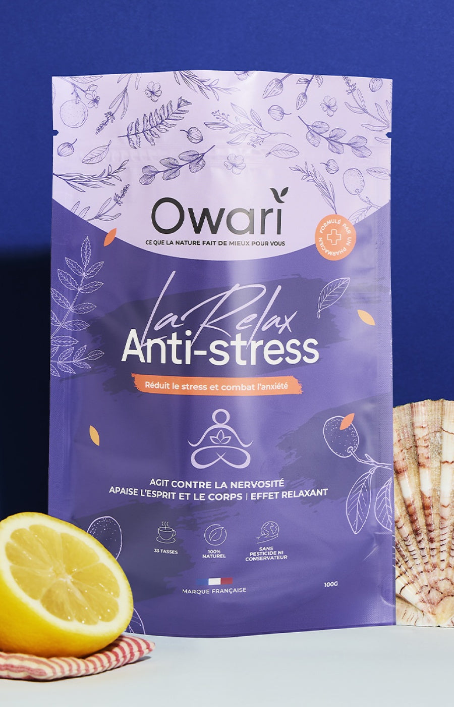 Infusion naturelle anti-stress - Relax - 15 jours