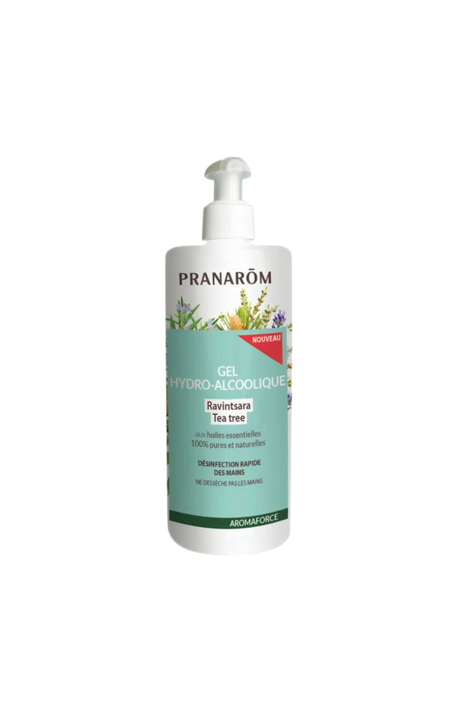 Gel hydroalcoolique naturel - Ravintsara & tea-tree - 500 ml