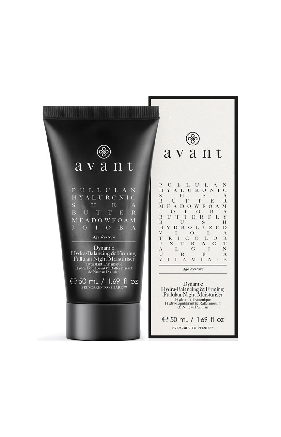 Crème de nuit hydratante & raffermissante - Acide hyaluronique - Visage - 50 ml