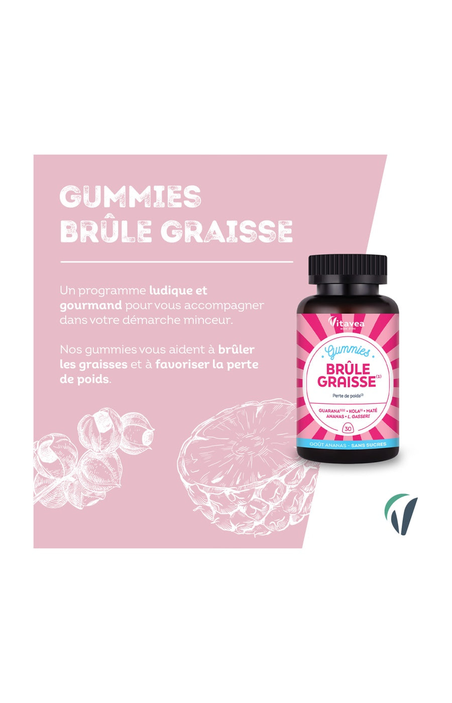 Gummies brûle graisse - Guarana & maté - 1 mois