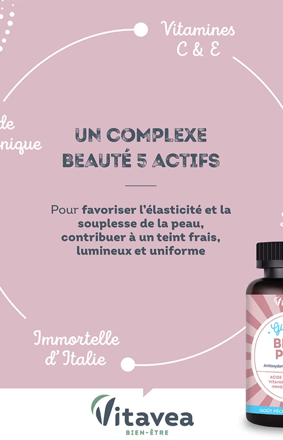 Gummies belle peau - Acide hyaluronique & vitamine C - 1 mois