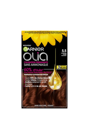 Kits colorations permanentes - 5.5 clair acajou - x 2