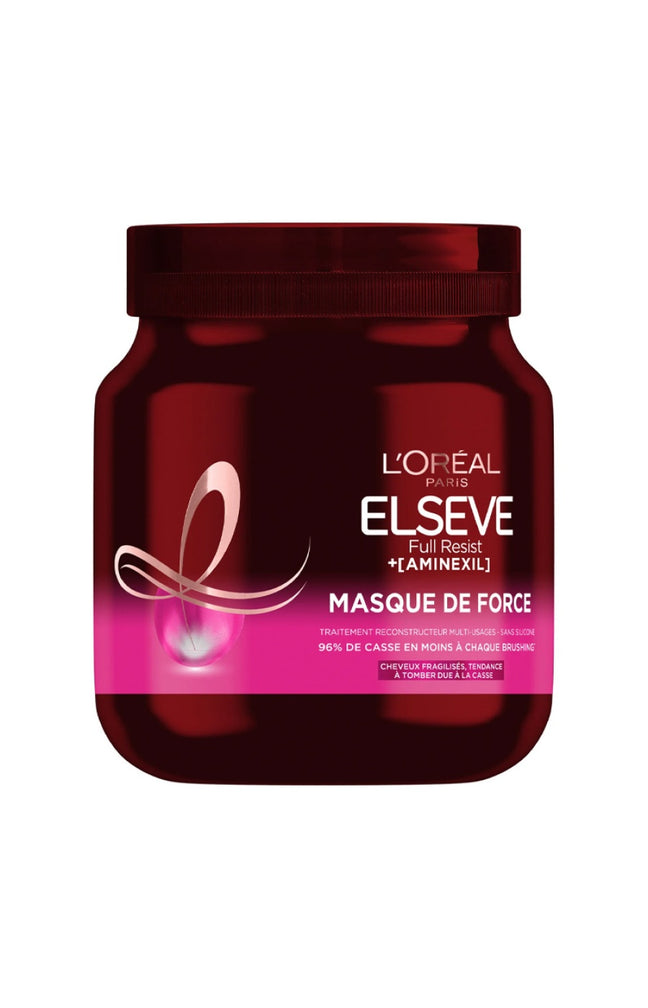 2 masques reconstructeurs - Elseve Full Resist - Cheveux fragilisés - 680 ml