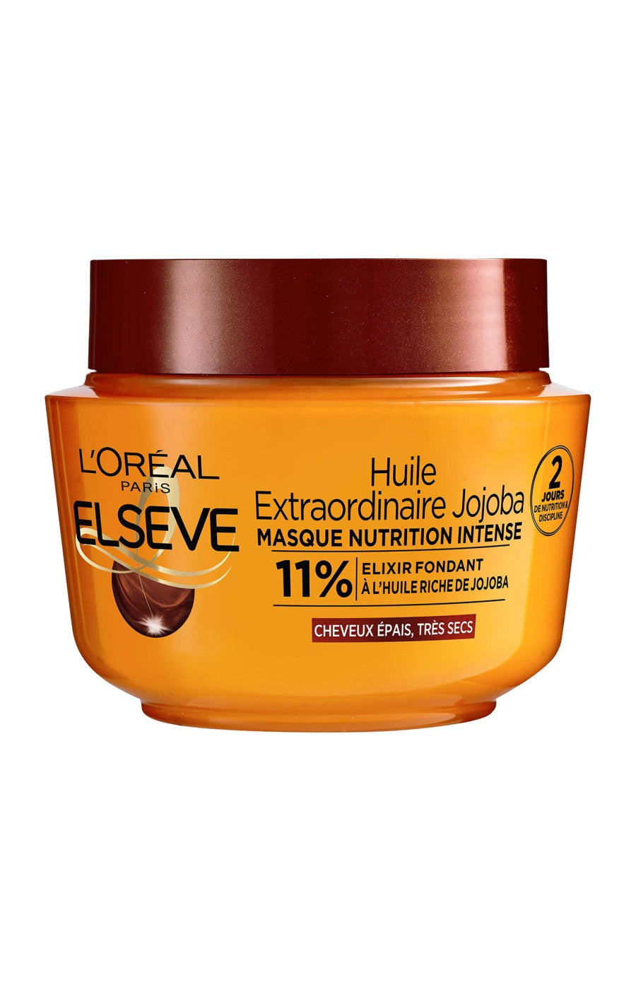 2 masques nourrissants - Huile de jojoba - Cheveux épais & très secs - 310 ml