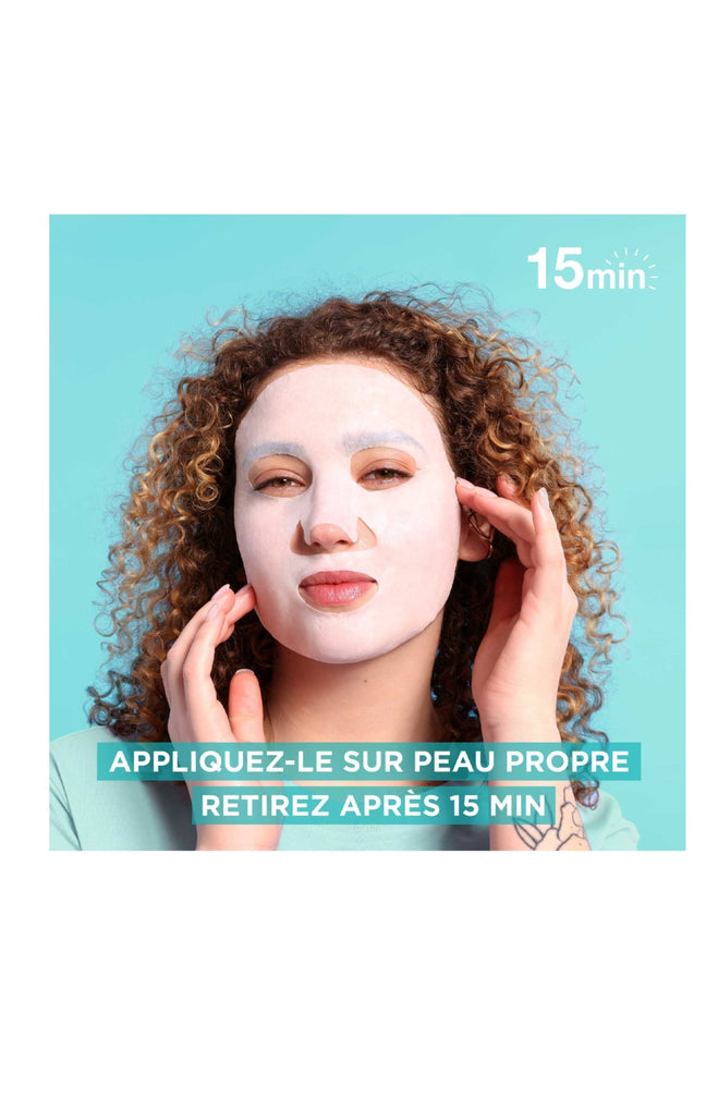 Masque en tissu - SkinActive - Acide hyaluronique - Visage - 3 unités
