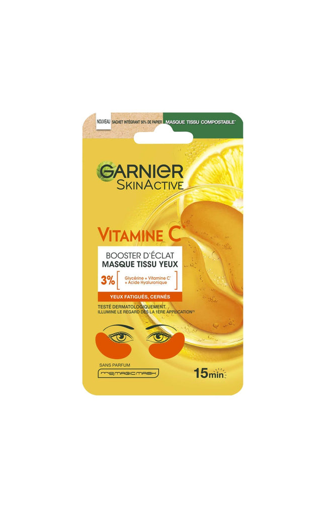 3 masques en tissu - SkinActive - Vitamine C - Yeux