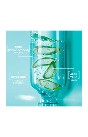 Gels nettoyants apaisants - Acide hyaluronique & aloe vera - Peaux normales à sèches - 2 x 250 ml