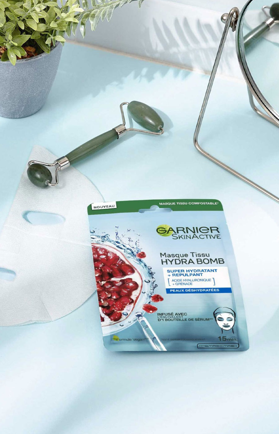 Masque en tissu hydratant & repulpant - Peaux déshydratées