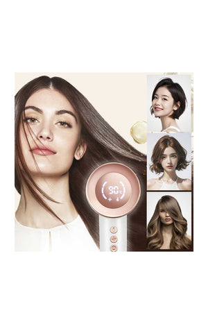 Sèche-cheveux ionisant - Gris - 1500 W