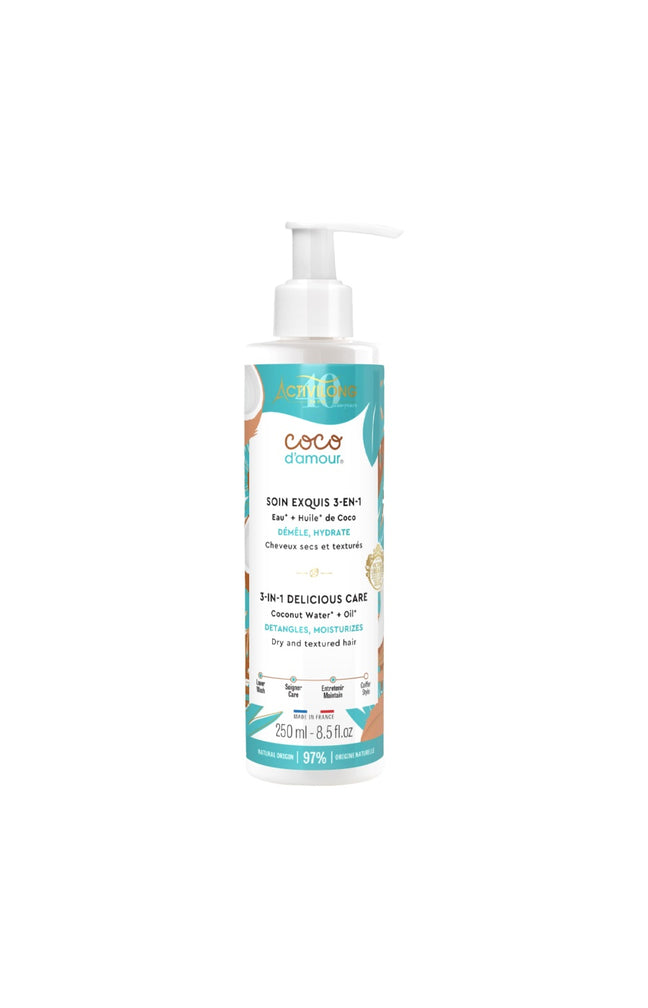 Soin 3-en-1 - Noix de coco - Cheveux secs & texturés - 250 ml
