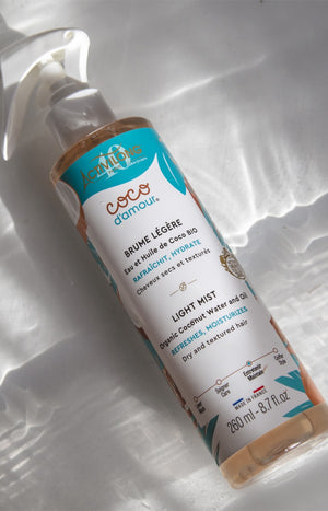 Brume légère - Noix de coco - Cheveux secs & texturés - 260 ml