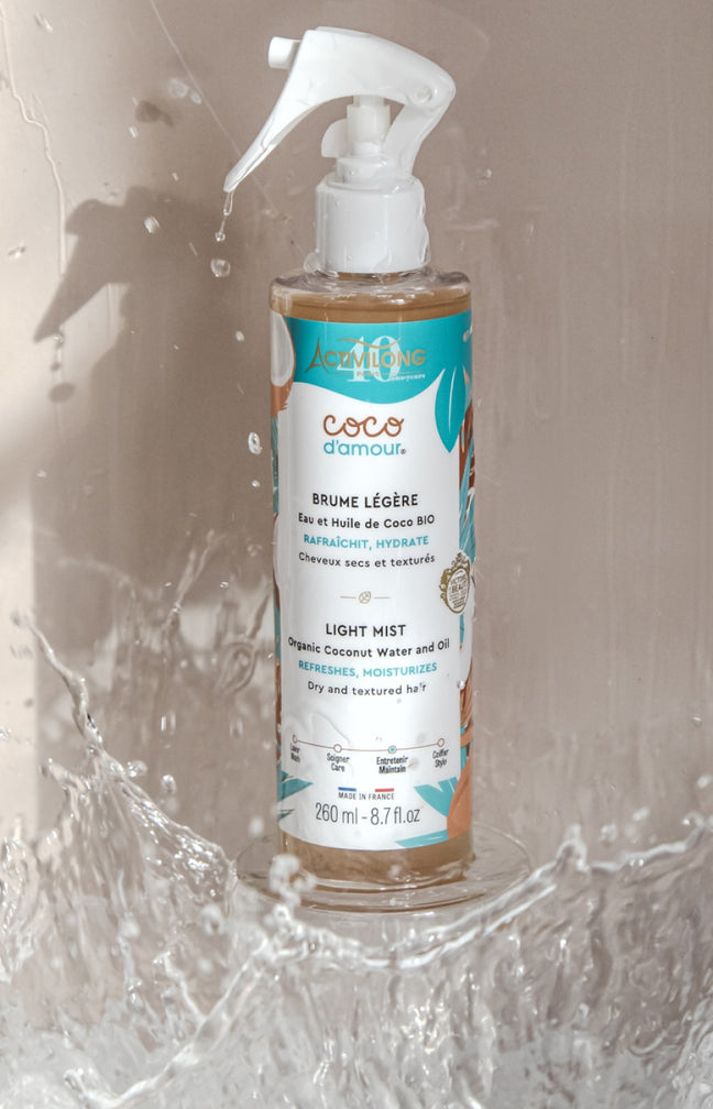 Brume légère - Noix de coco - Cheveux secs & texturés - 260 ml