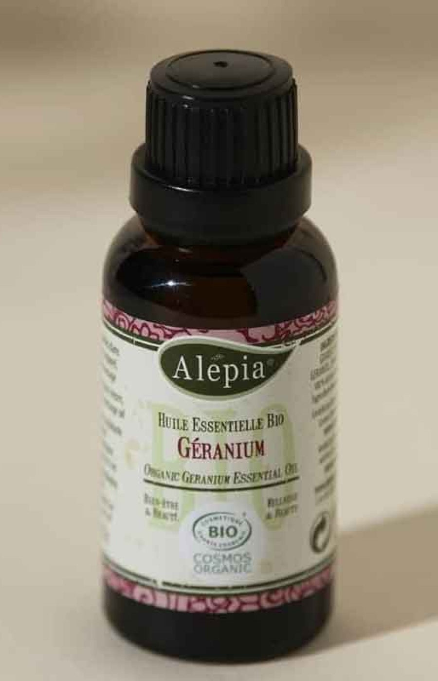 Huile essentielle bio antiseptique & cicatrisant - Géranium - 30 ml