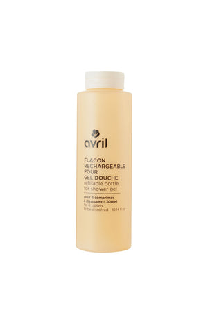 Flacon vide rechargeable pour gel douche - Orange - 350 ml