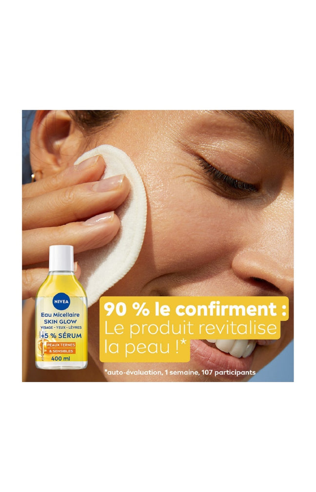 2 eaux micellaires hydratantes & éclat - Vitamine C - 400 ml