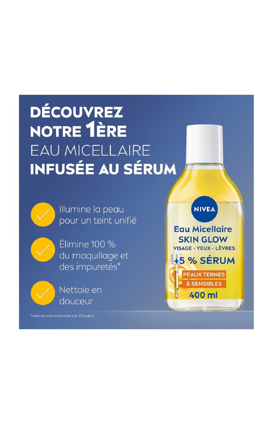 2 eaux micellaires hydratantes & éclat - Vitamine C - 400 ml